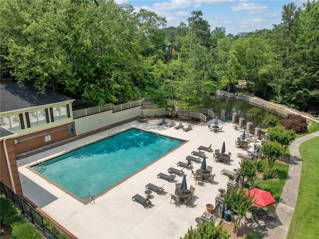 23307 Plantation Dr NE, Atlanta, GA 30324 - community pool featuring a patio area