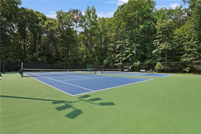 2445 Kings Point Dr, Dunwoody, GA 30338 - view of tennis court