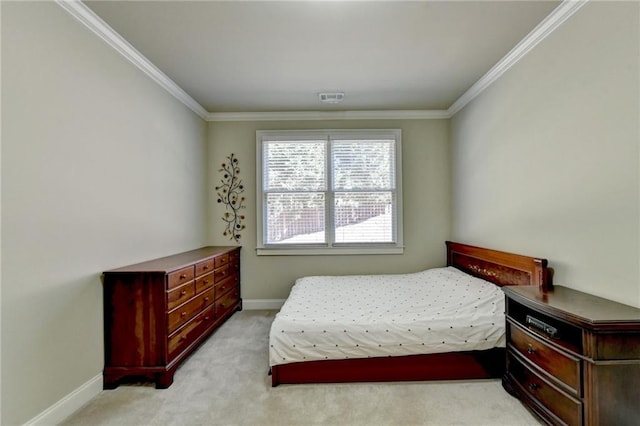 3191 Lake Mcginnis Dr, Suwanee, GA 30024 - bedroom with crown molding, baseboards, and light carpet