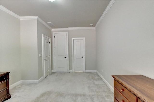 3191 Lake Mcginnis Dr, Suwanee, GA 30024 - empty room featuring light carpet, ornamental molding, and baseboards