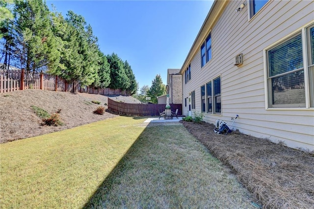 view of yard featuring a patio