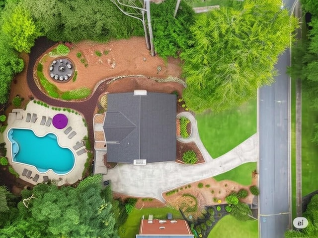 4250 Green Ridge Dr NE, Marietta, GA 30062 - drone / aerial view of a pool