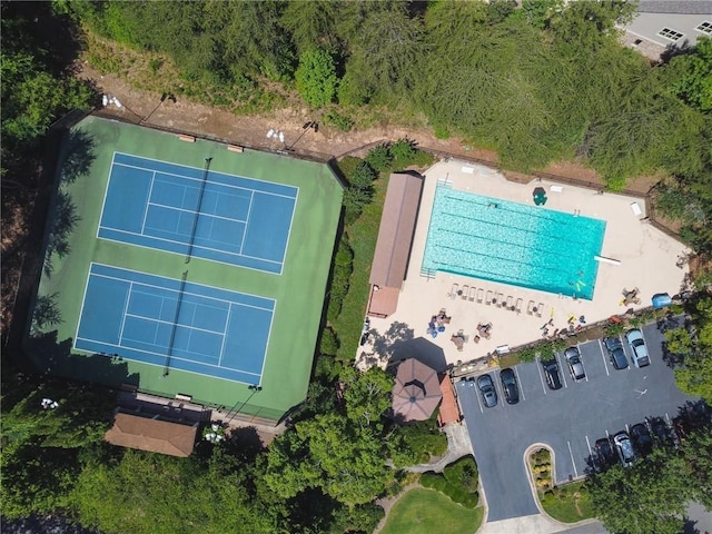 4250 Green Ridge Dr NE, Marietta, GA 30062 - aerial view of property's location featuring a pool