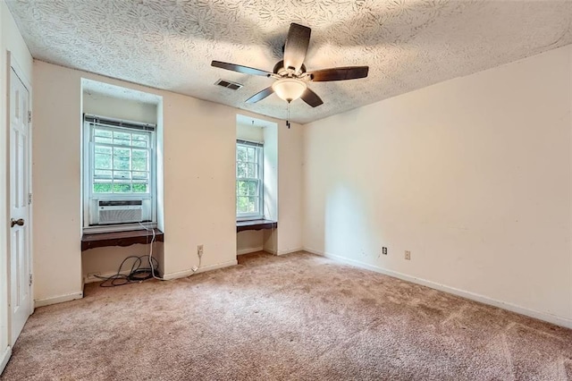 2867 Holly Oaks Dr, Marietta, GA 30062 - unfurnished bedroom with carpet flooring, a textured ceiling, cooling unit, and ceiling fan
