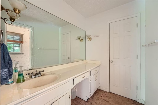 2867 Holly Oaks Dr, Marietta, GA 30062 - bathroom featuring vanity and a textured ceiling