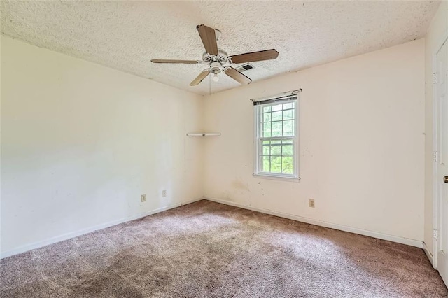 2867 Holly Oaks Dr, Marietta, GA 30062 - carpeted spare room with a ceiling fan and a textured ceiling