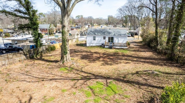 exterior space featuring fence