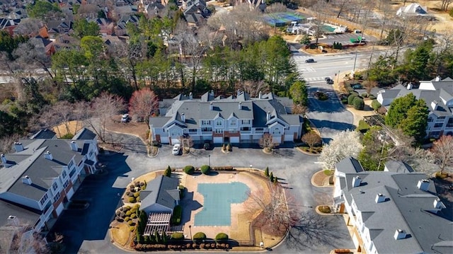 bird's eye view featuring a residential view