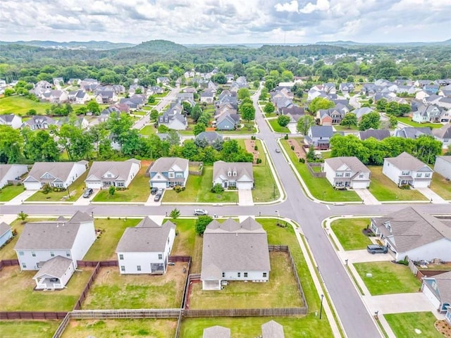 aerial view of residential area