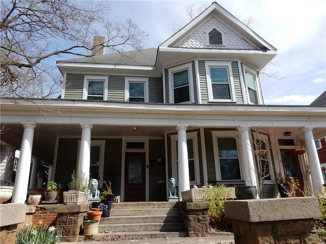 victorian home with a porch