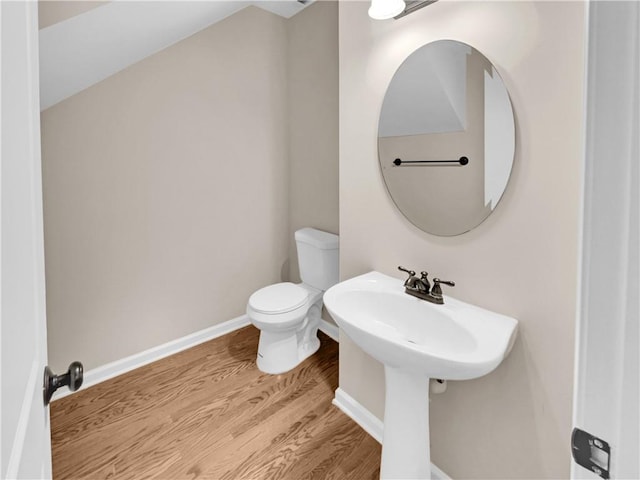 4206 Weavers White Ln Unit 17, Austell, GA 30106 - bathroom with toilet and wood-type flooring