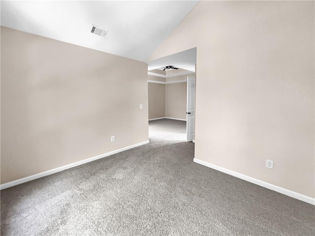 4206 Weavers White Ln Unit 17, Austell, GA 30106 - empty room with dark carpet and lofted ceiling