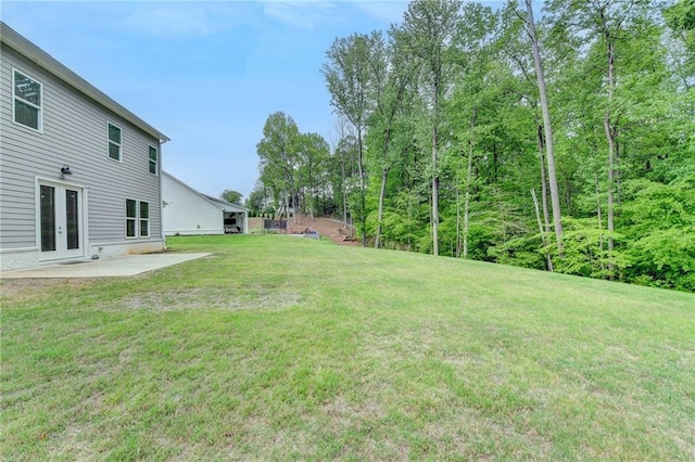 8125 Beryl Overlook, Gainesville, GA 30506 - view of yard featuring a patio and french doors