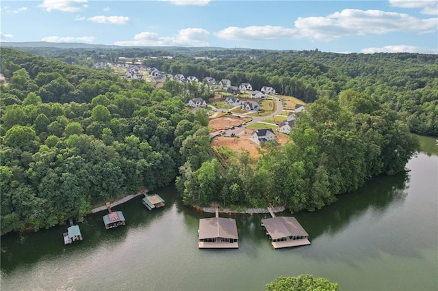 8125 Beryl Overlook, Gainesville, GA 30506 - drone / aerial view of a large body of water and a forest