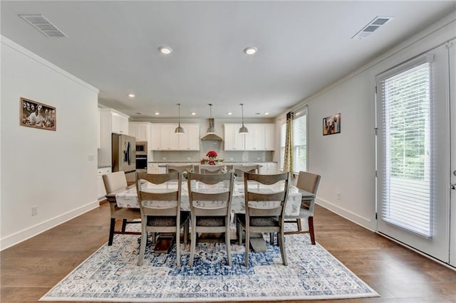 8125 Beryl Overlook, Gainesville, GA 30506 - dining space featuring recessed lighting, visible vents, and baseboards