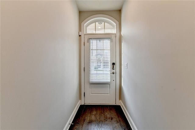 4232 Perimeter Park E Unit 110, Atlanta, GA 30341 - doorway to outside featuring dark wood-type flooring and baseboards