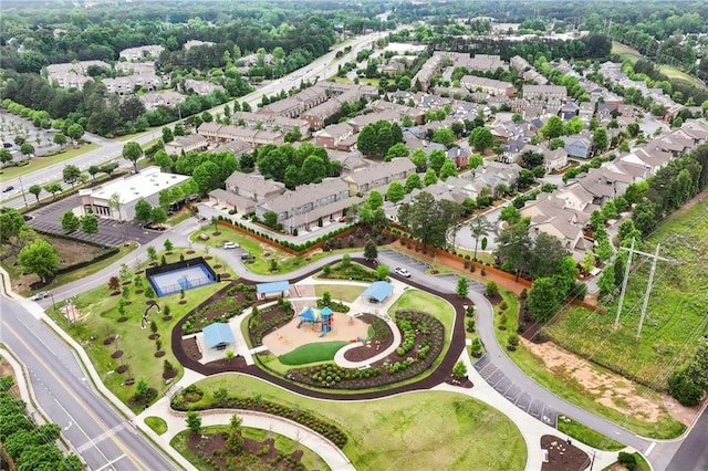 bird's eye view featuring a residential view