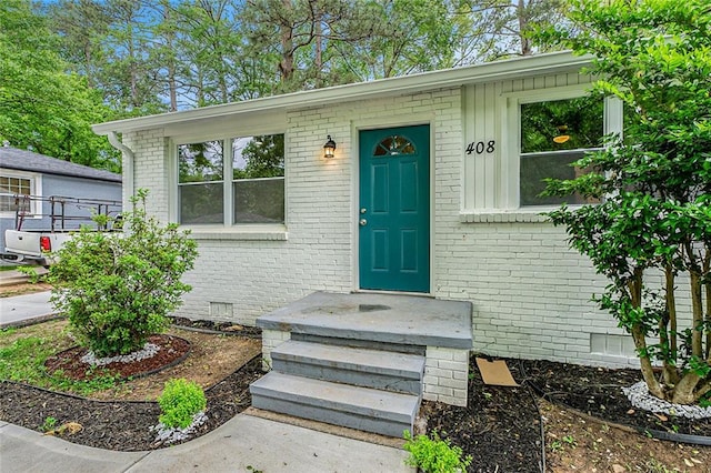 view of entrance to property