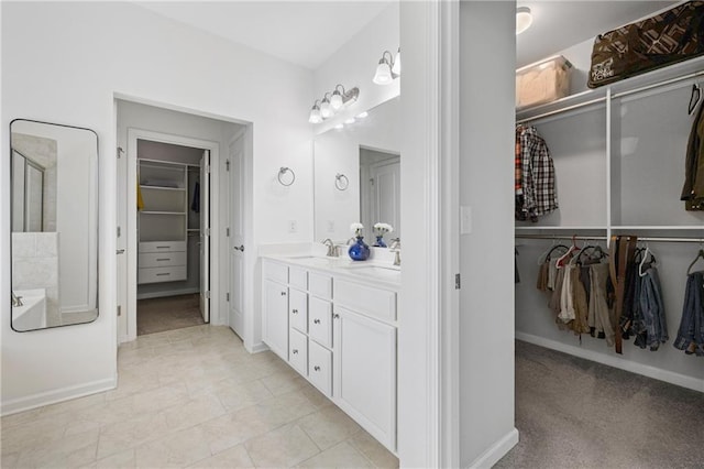 1998 Lakeview Bend Way, Buford, GA 30519 - full bathroom with double vanity and a spacious closet