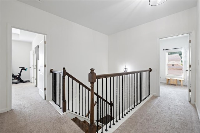 1998 Lakeview Bend Way, Buford, GA 30519 - hall featuring an upstairs landing and carpet flooring