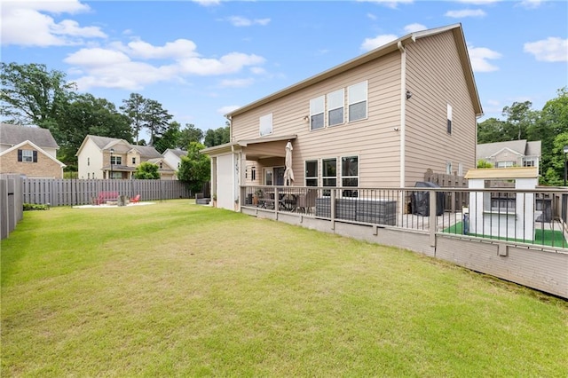1998 Lakeview Bend Way, Buford, GA 30519 - rear view of house featuring a fenced backyard
