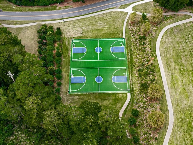 view of basketball court