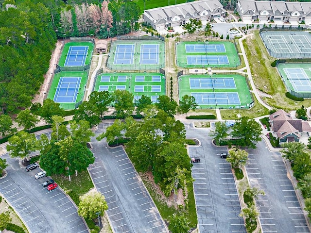 aerial view featuring a residential view