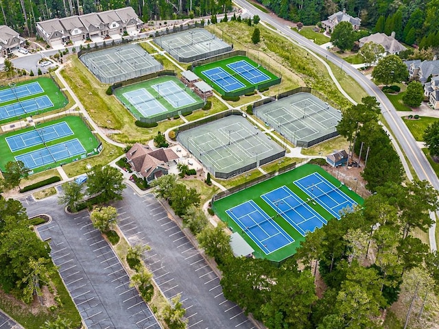 bird's eye view with a residential view