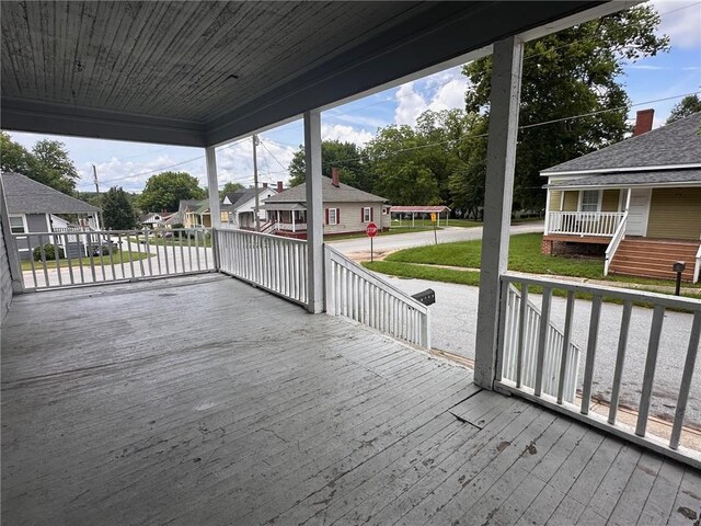 6 Hazel St, Porterdale, GA 30014 - porch featuring a residential view