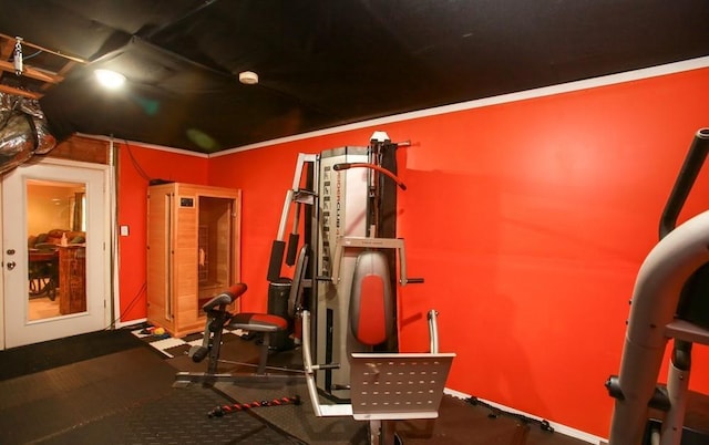 view of exercise room