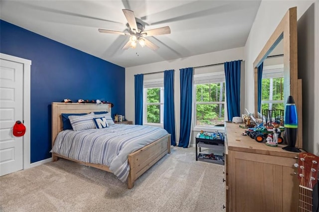 726 Swilling Rd, Eastanollee, GA 30538 - carpeted bedroom with ceiling fan and baseboards