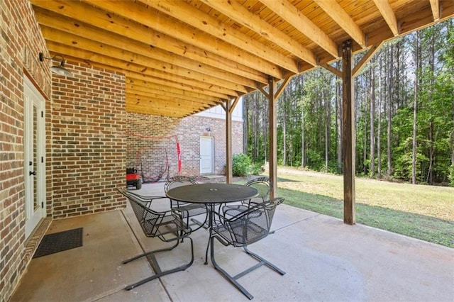 726 Swilling Rd, Eastanollee, GA 30538 - view of patio featuring outdoor dining space