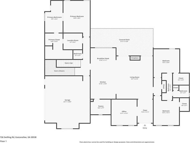 726 Swilling Rd, Eastanollee, GA 30538 - room layout