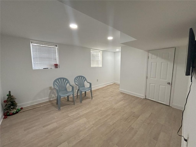 laundry room with separate washer and dryer and dark hardwood / wood-style floors