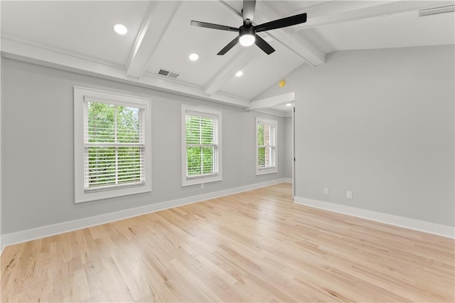3932 Boston Common St, Suwanee, GA 30024 - unfurnished room with recessed lighting, a ceiling fan, baseboards, and light wood-style floors