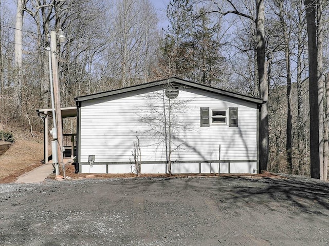 view of home's exterior