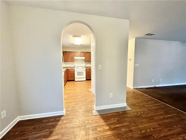 interior space featuring hardwood / wood-style flooring