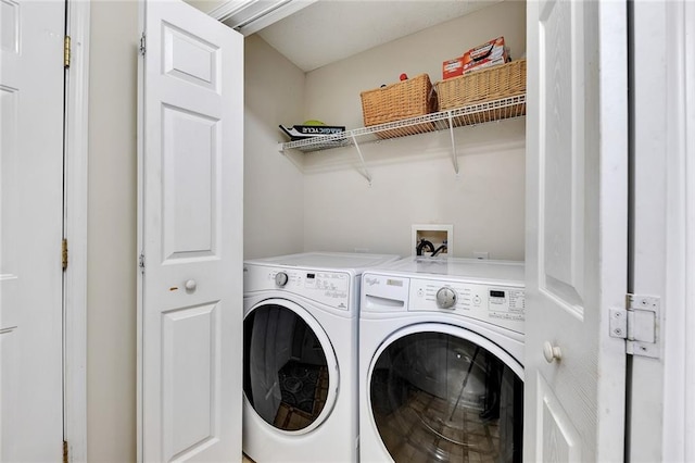 laundry room with washer and clothes dryer