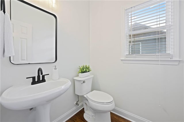 4108 Wyndam Hill Dr, Suwanee, GA 30024 - bathroom with baseboards and wood finished floors