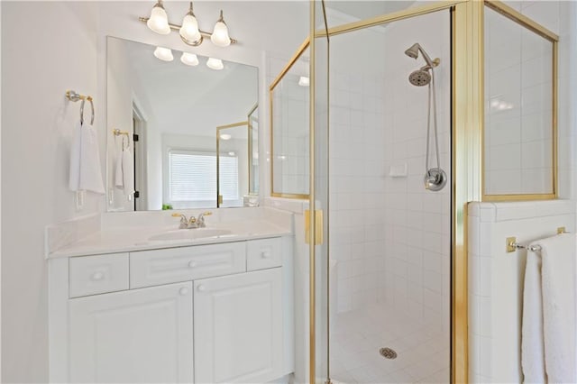4108 Wyndam Hill Dr, Suwanee, GA 30024 - full bathroom with a stall shower and vanity