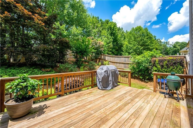 4108 Wyndam Hill Dr, Suwanee, GA 30024 - wooden terrace with grilling area