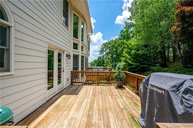 4108 Wyndam Hill Dr, Suwanee, GA 30024 - wooden terrace with a grill