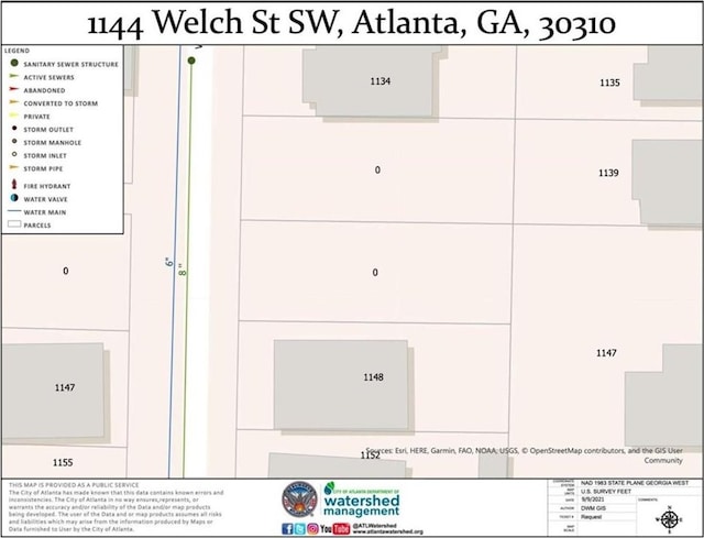 1146 SW Welch St SW, Atlanta GA, 30310 land for sale