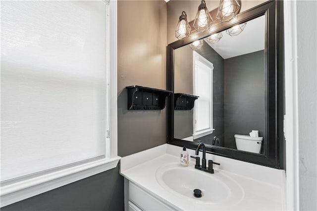 615 Rosedown Way, Alpharetta, GA 30022 - half bath with vanity and toilet