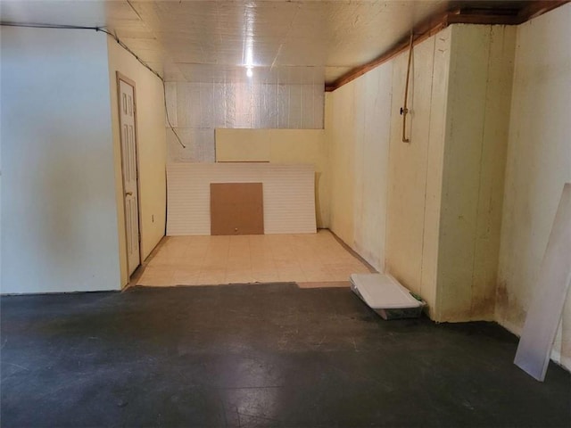 view of basement