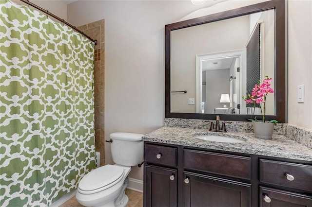 504 S Westminster Way NE, Atlanta, GA 30307 - bathroom featuring vanity, toilet, and baseboards