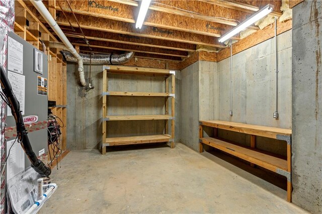 1632 Brookhaven Close NE, Brookhaven, GA 30319 - unfinished basement featuring heating unit