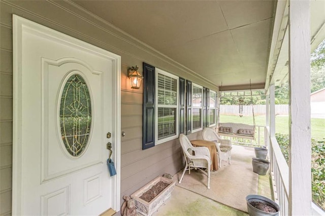 4411 Westerling Ct, Powder Springs, GA 30127 - view of exterior entry featuring a porch