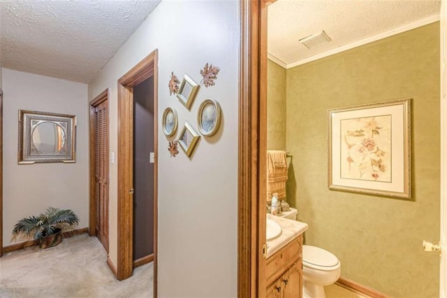 4411 Westerling Ct, Powder Springs, GA 30127 - bathroom with vanity and a textured ceiling