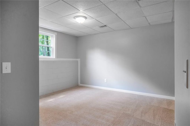 232 Barrett Springs Way, Canton, GA 30115 - carpeted spare room with a drop ceiling and baseboards